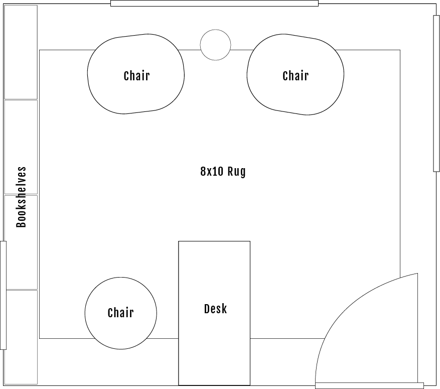 Hartwood Home home office refresh layout Option A
